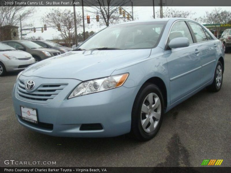 Sky Blue Pearl / Ash 2009 Toyota Camry LE