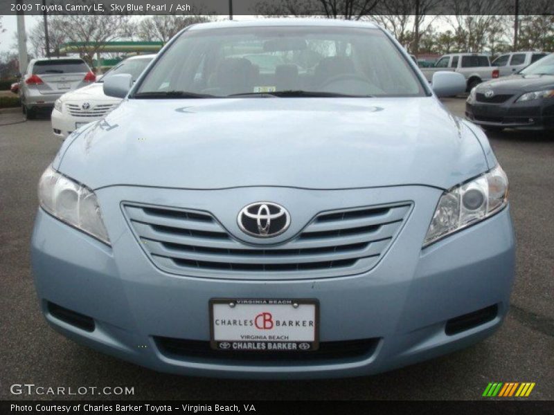 Sky Blue Pearl / Ash 2009 Toyota Camry LE