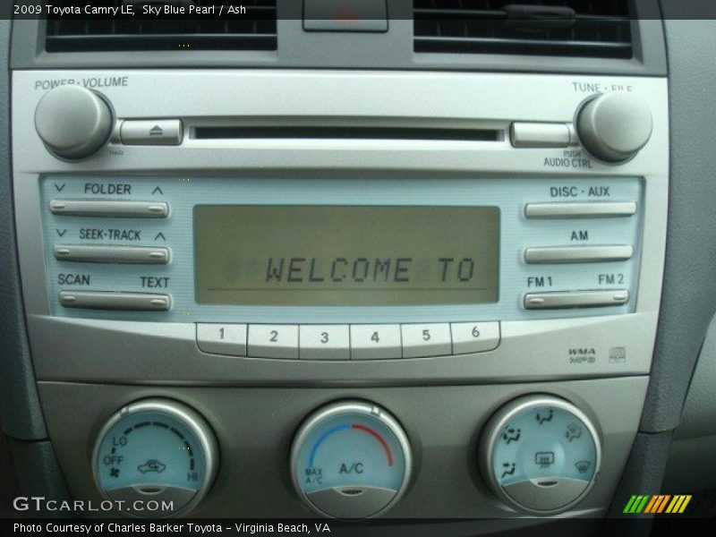 Sky Blue Pearl / Ash 2009 Toyota Camry LE