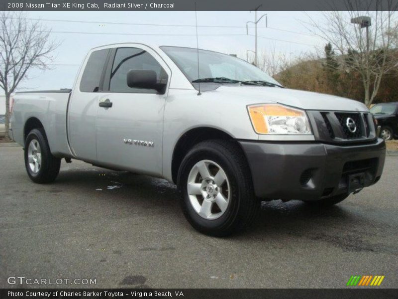 Radiant Silver / Charcoal 2008 Nissan Titan XE King Cab