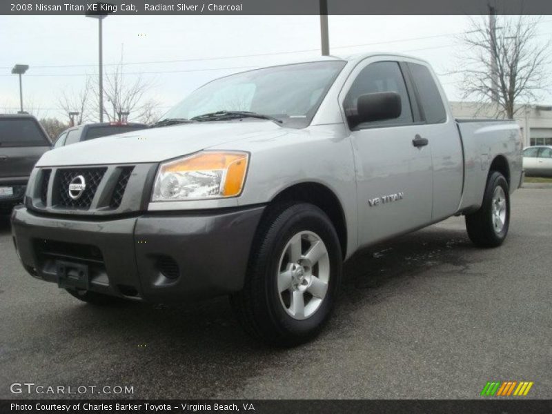 Radiant Silver / Charcoal 2008 Nissan Titan XE King Cab