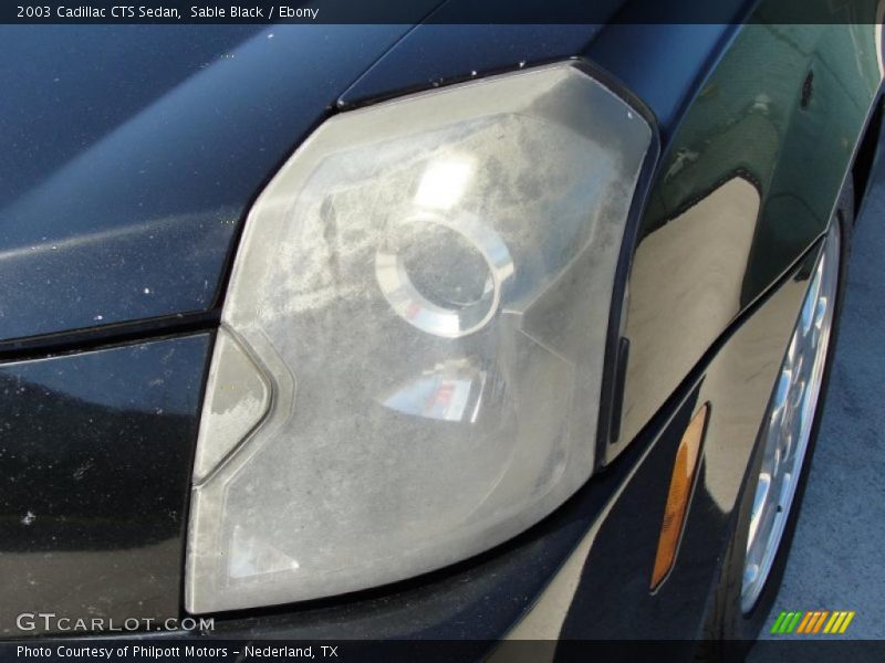 Sable Black / Ebony 2003 Cadillac CTS Sedan