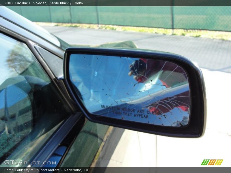 Sable Black / Ebony 2003 Cadillac CTS Sedan