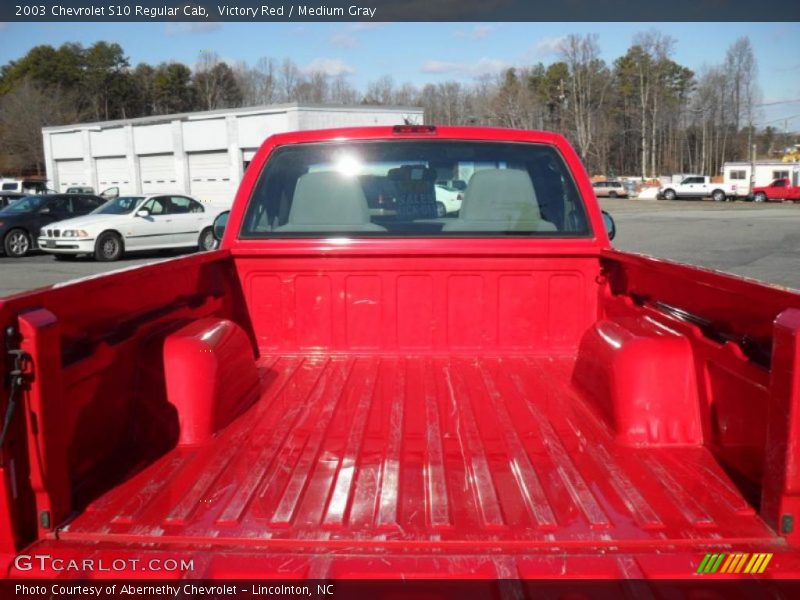 Victory Red / Medium Gray 2003 Chevrolet S10 Regular Cab