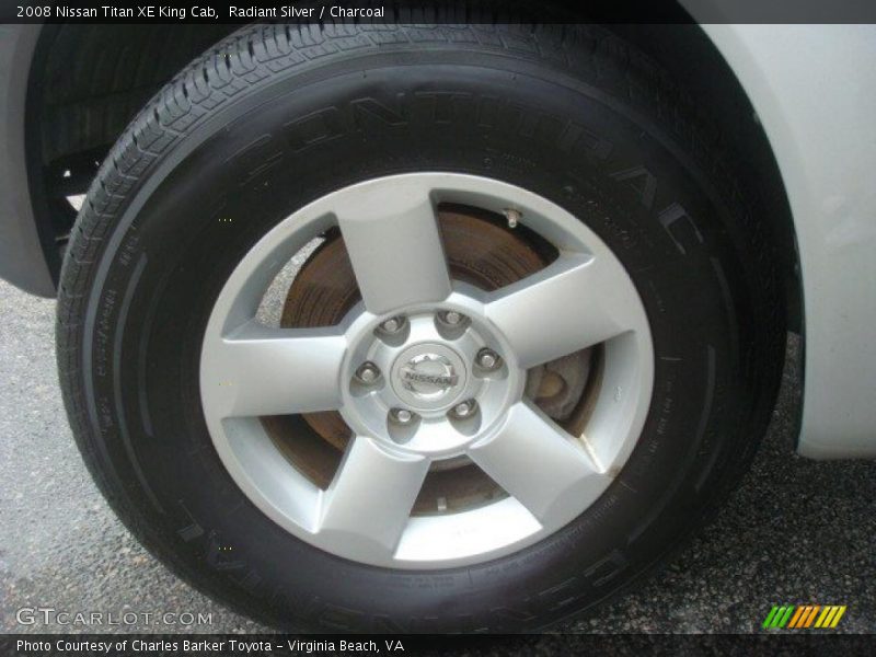 Radiant Silver / Charcoal 2008 Nissan Titan XE King Cab