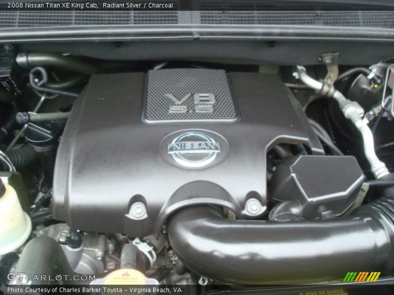 Radiant Silver / Charcoal 2008 Nissan Titan XE King Cab