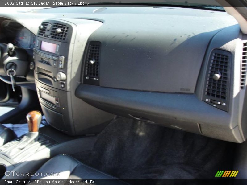 Sable Black / Ebony 2003 Cadillac CTS Sedan