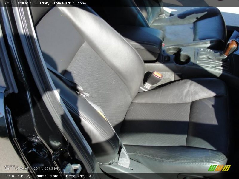Sable Black / Ebony 2003 Cadillac CTS Sedan