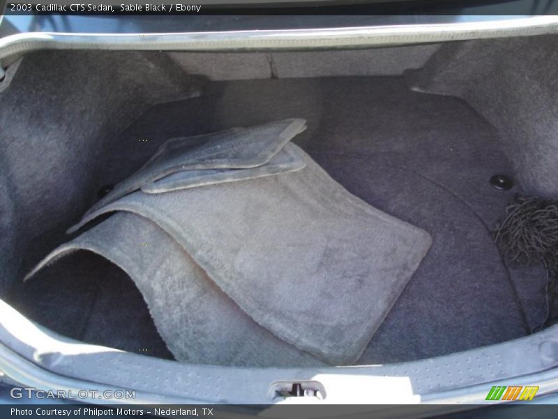 Sable Black / Ebony 2003 Cadillac CTS Sedan