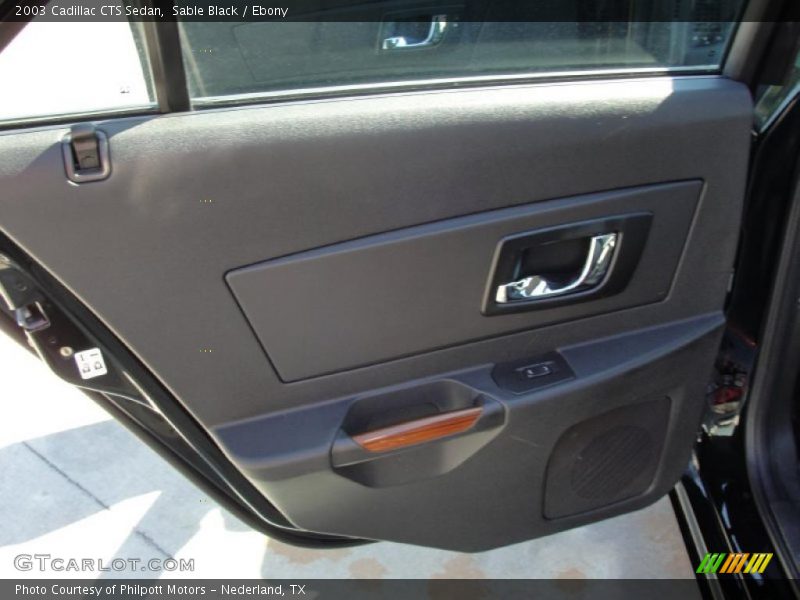 Sable Black / Ebony 2003 Cadillac CTS Sedan