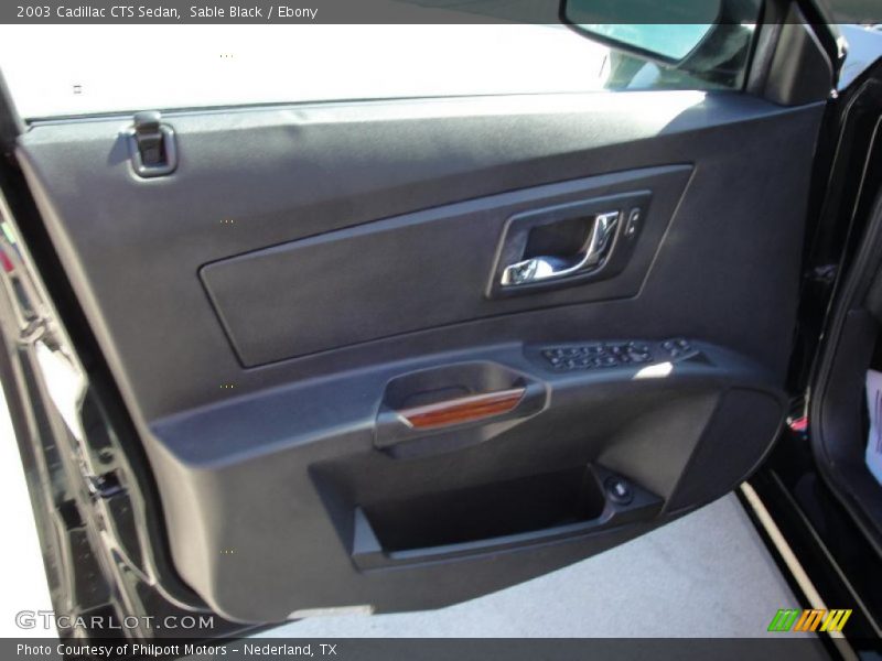 Sable Black / Ebony 2003 Cadillac CTS Sedan