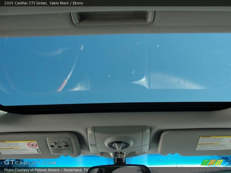 Sable Black / Ebony 2003 Cadillac CTS Sedan