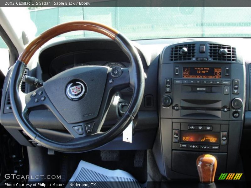Sable Black / Ebony 2003 Cadillac CTS Sedan