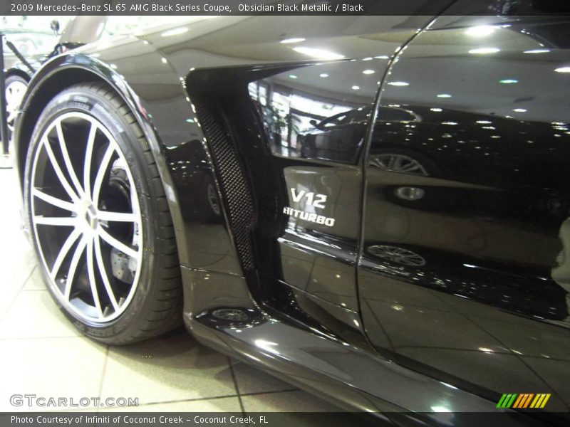 Obsidian Black Metallic / Black 2009 Mercedes-Benz SL 65 AMG Black Series Coupe