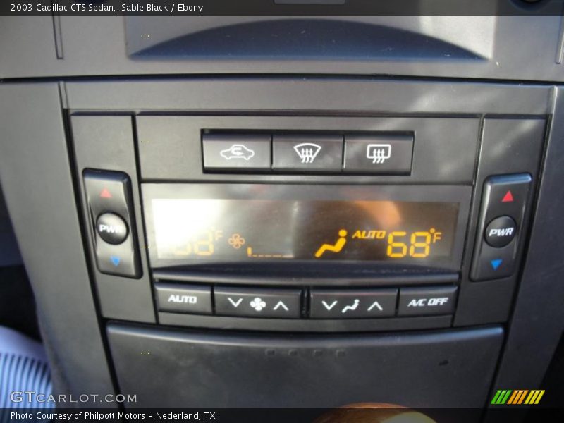 Sable Black / Ebony 2003 Cadillac CTS Sedan