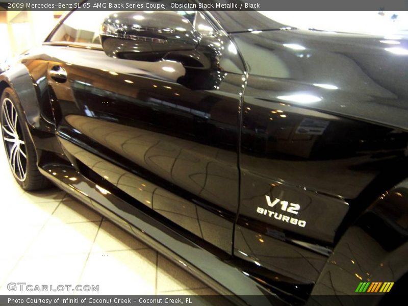 Obsidian Black Metallic / Black 2009 Mercedes-Benz SL 65 AMG Black Series Coupe