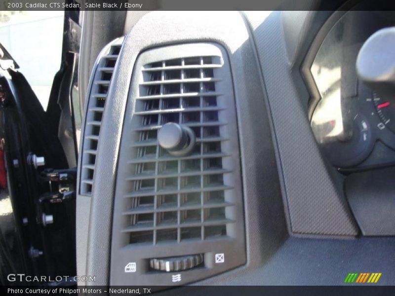 Sable Black / Ebony 2003 Cadillac CTS Sedan