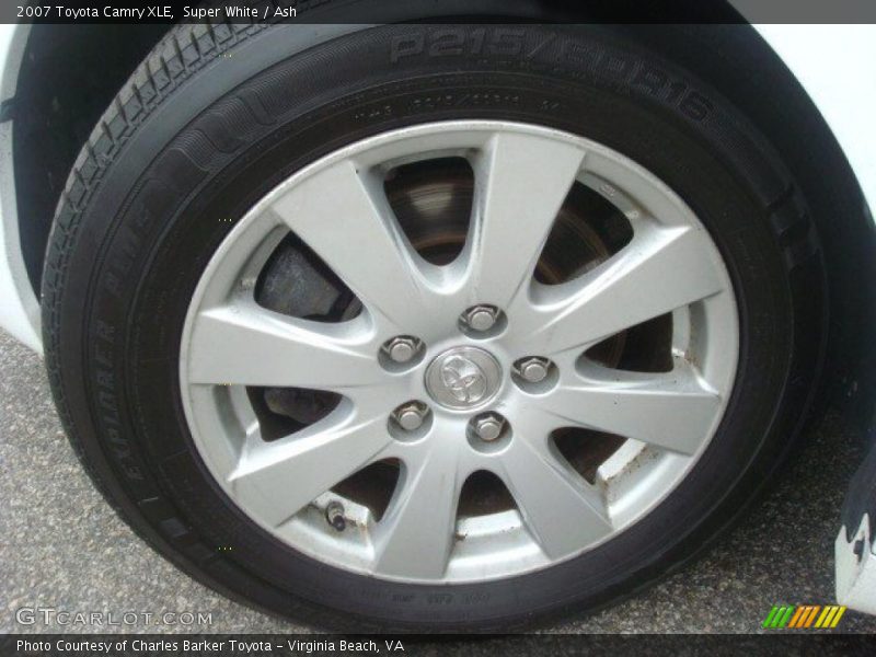 Super White / Ash 2007 Toyota Camry XLE