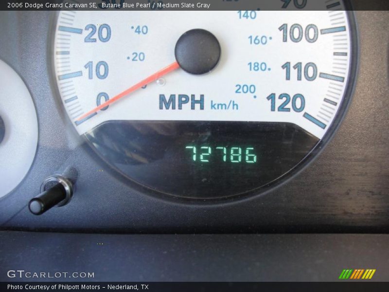 Butane Blue Pearl / Medium Slate Gray 2006 Dodge Grand Caravan SE