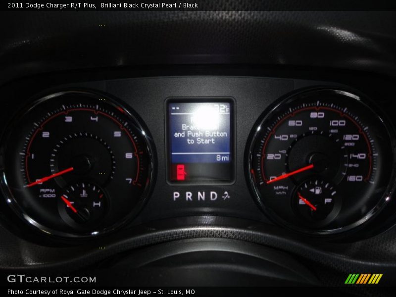 Brilliant Black Crystal Pearl / Black 2011 Dodge Charger R/T Plus