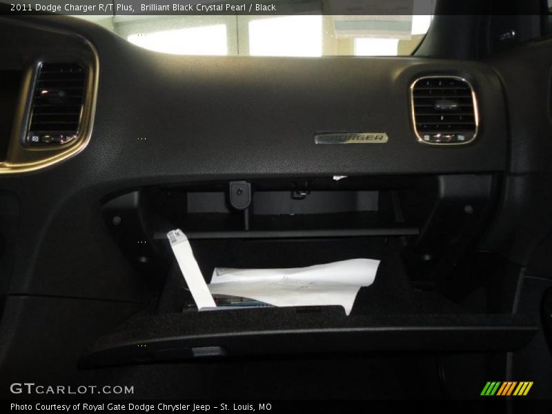 Brilliant Black Crystal Pearl / Black 2011 Dodge Charger R/T Plus