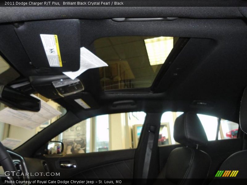 Brilliant Black Crystal Pearl / Black 2011 Dodge Charger R/T Plus