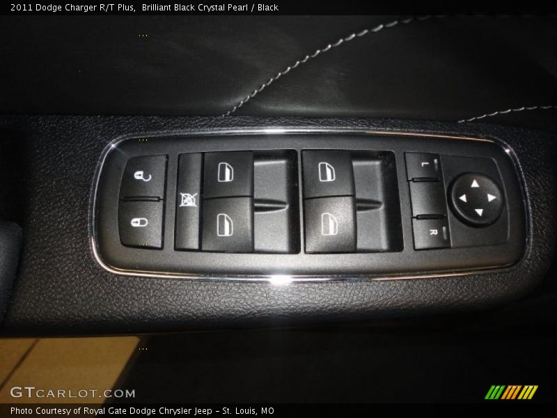 Brilliant Black Crystal Pearl / Black 2011 Dodge Charger R/T Plus