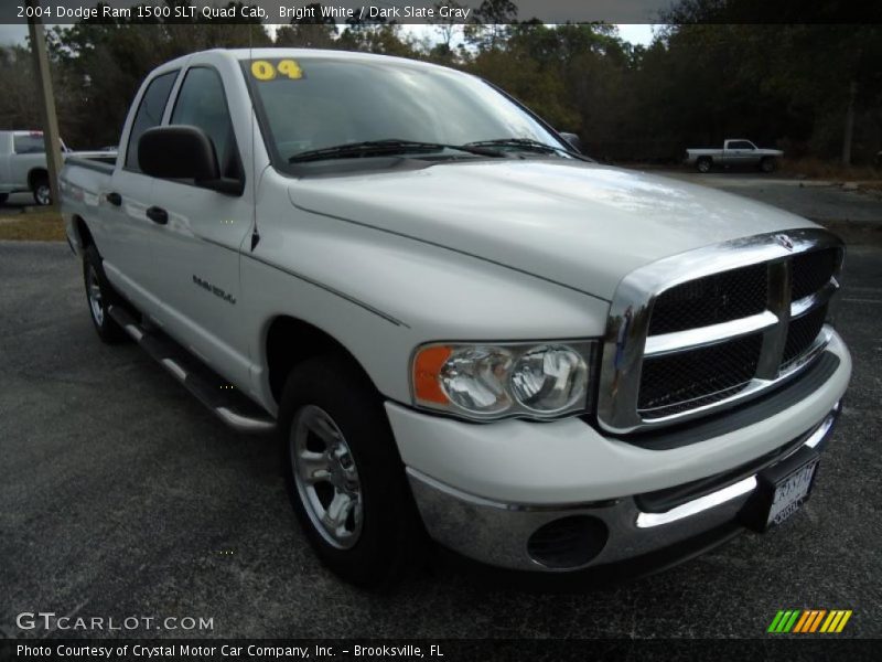 Bright White / Dark Slate Gray 2004 Dodge Ram 1500 SLT Quad Cab