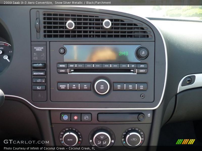 Controls of 2009 9-3 Aero Convertible