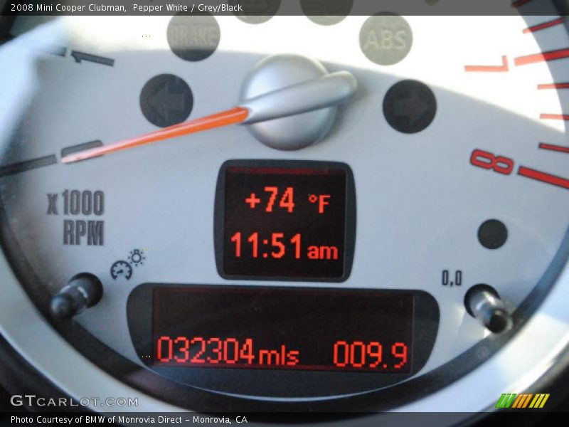 Pepper White / Grey/Black 2008 Mini Cooper Clubman