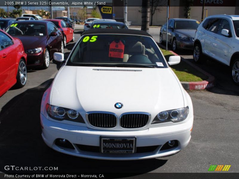 Alpine White / Sand 2005 BMW 3 Series 325i Convertible