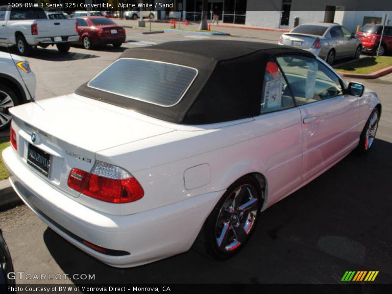 Alpine White / Sand 2005 BMW 3 Series 325i Convertible