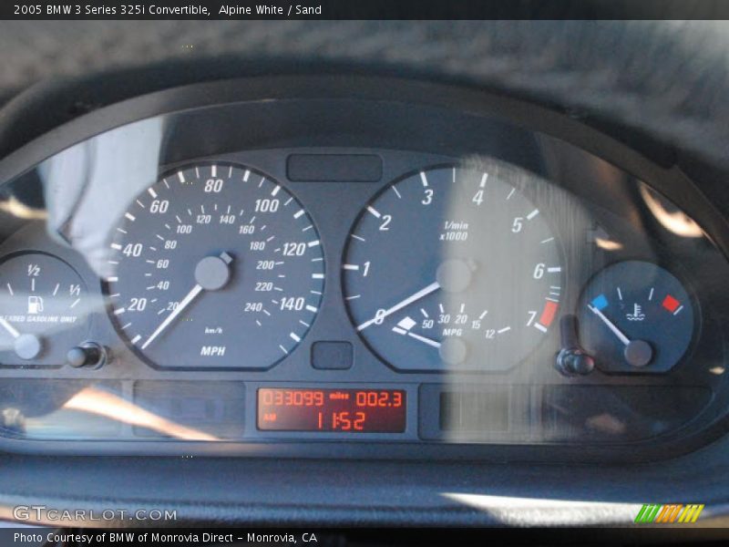 Alpine White / Sand 2005 BMW 3 Series 325i Convertible