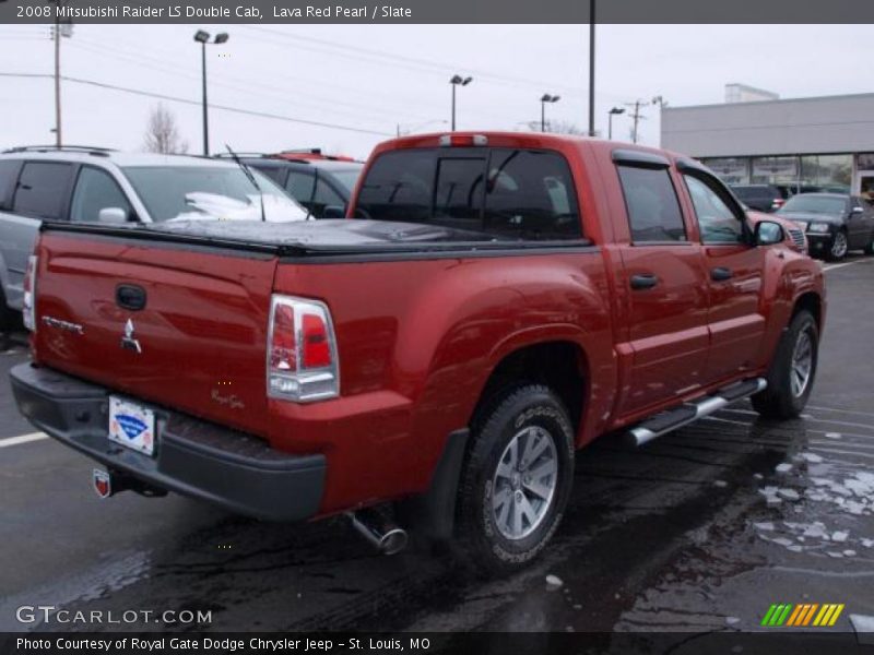 Lava Red Pearl / Slate 2008 Mitsubishi Raider LS Double Cab