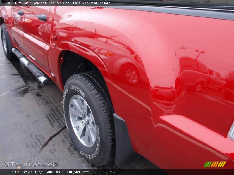 Lava Red Pearl / Slate 2008 Mitsubishi Raider LS Double Cab