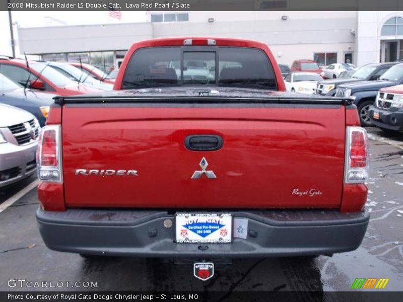 Lava Red Pearl / Slate 2008 Mitsubishi Raider LS Double Cab