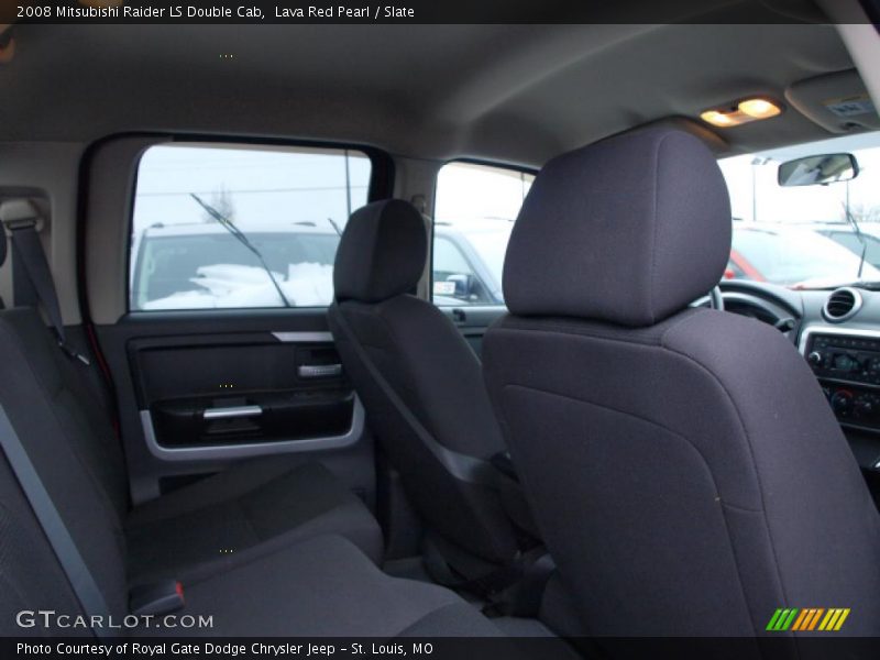 Lava Red Pearl / Slate 2008 Mitsubishi Raider LS Double Cab