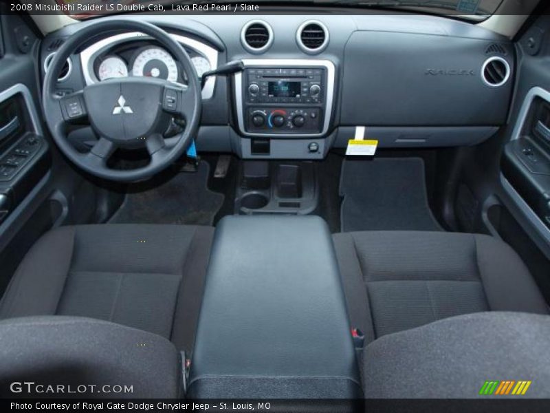 Lava Red Pearl / Slate 2008 Mitsubishi Raider LS Double Cab