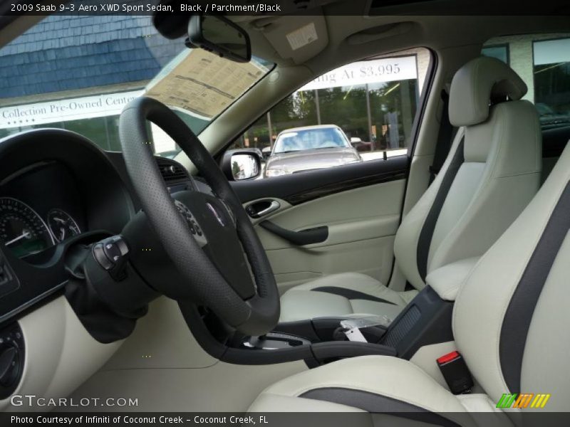  2009 9-3 Aero XWD Sport Sedan Parchment/Black Interior