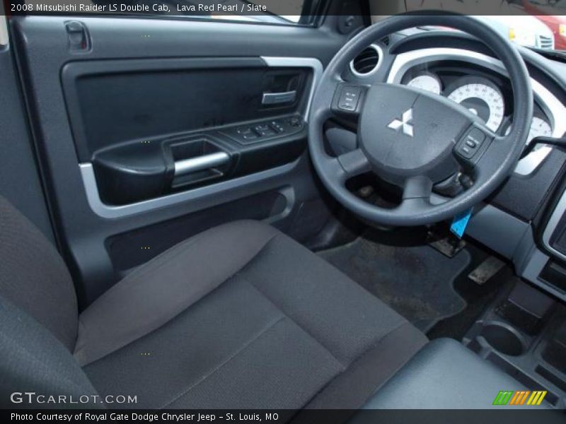 Lava Red Pearl / Slate 2008 Mitsubishi Raider LS Double Cab