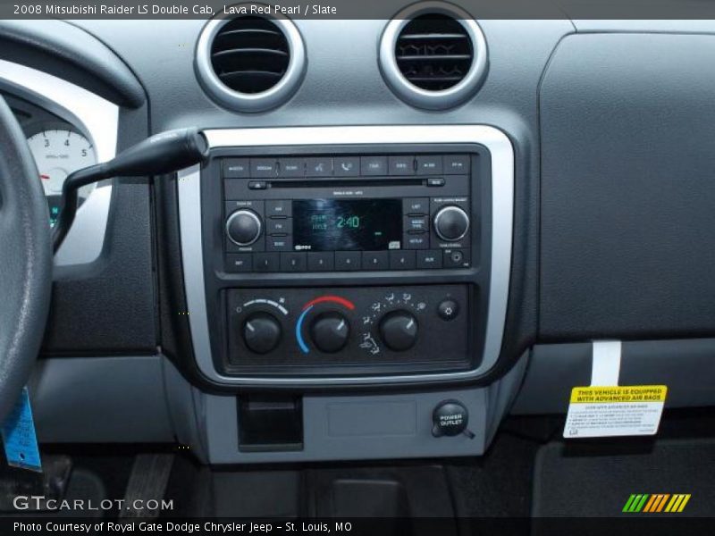 Lava Red Pearl / Slate 2008 Mitsubishi Raider LS Double Cab