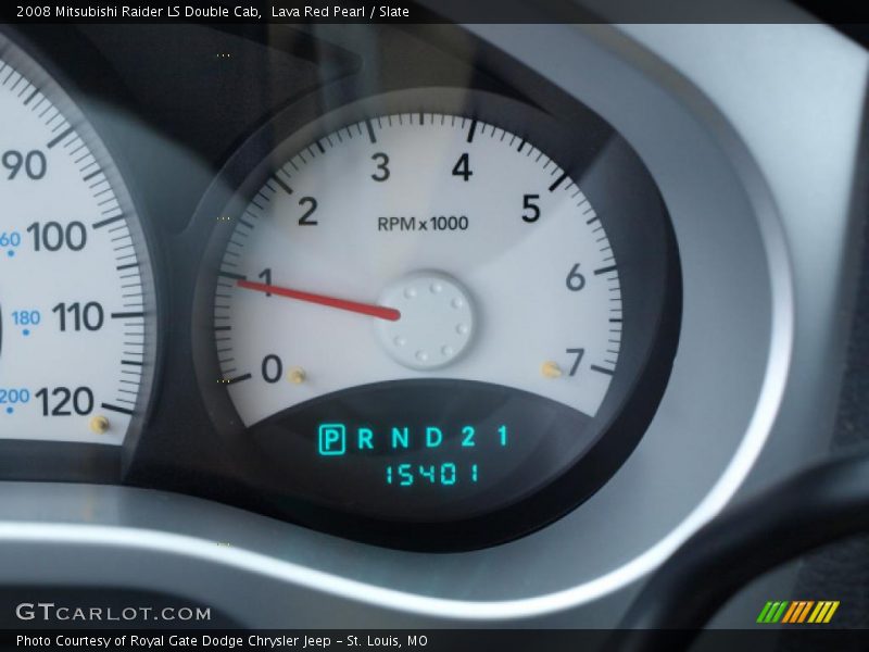 Lava Red Pearl / Slate 2008 Mitsubishi Raider LS Double Cab