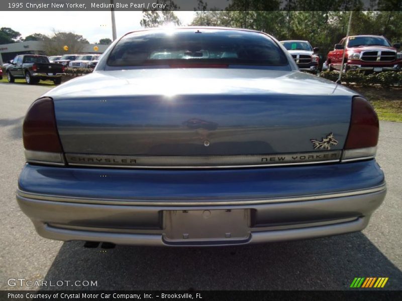Medium Blue Pearl / Gray 1995 Chrysler New Yorker