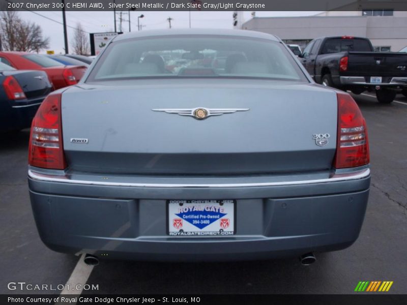 Silver Steel Metallic / Dark Slate Gray/Light Graystone 2007 Chrysler 300 C HEMI AWD
