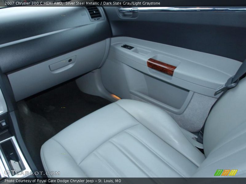 Silver Steel Metallic / Dark Slate Gray/Light Graystone 2007 Chrysler 300 C HEMI AWD
