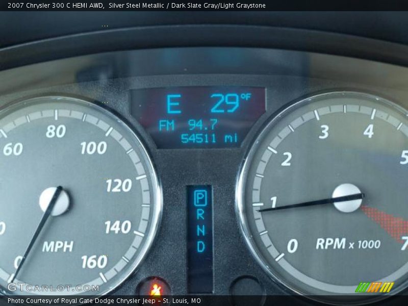 Silver Steel Metallic / Dark Slate Gray/Light Graystone 2007 Chrysler 300 C HEMI AWD