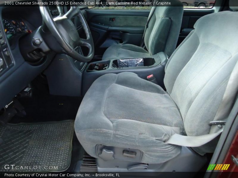 Dark Carmine Red Metallic / Graphite 2001 Chevrolet Silverado 2500HD LS Extended Cab 4x4