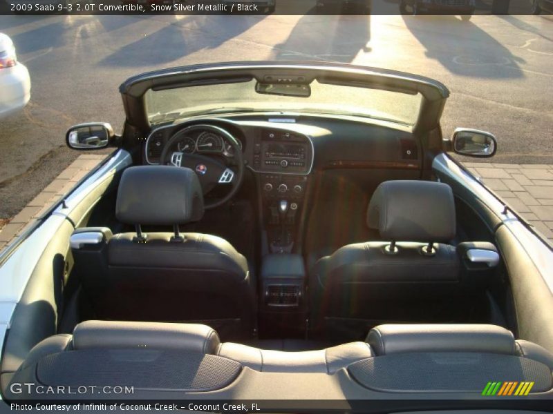 Snow Silver Metallic / Black 2009 Saab 9-3 2.0T Convertible