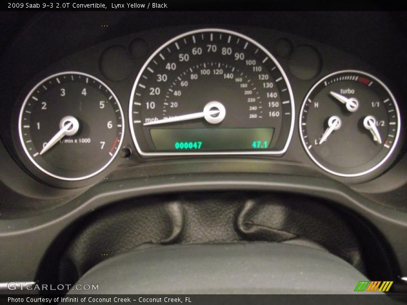  2009 9-3 2.0T Convertible 2.0T Convertible Gauges