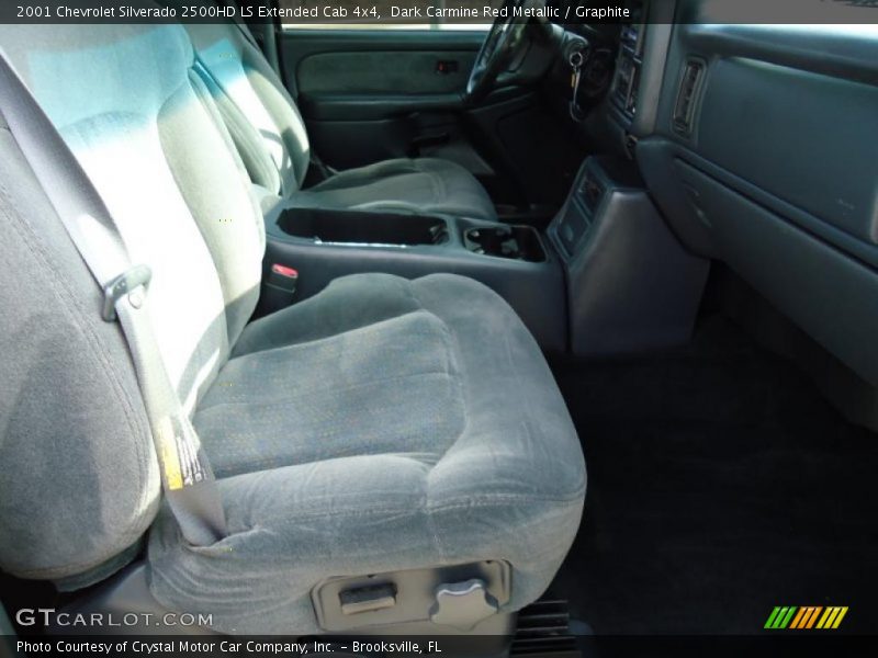 Dark Carmine Red Metallic / Graphite 2001 Chevrolet Silverado 2500HD LS Extended Cab 4x4